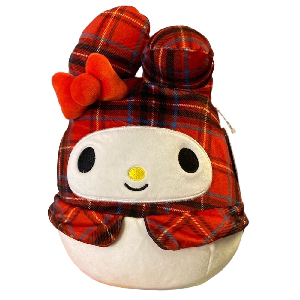 Squishmallows Sanrio My Melody Red Plaid Plush NWT Hello Kitty & Friends